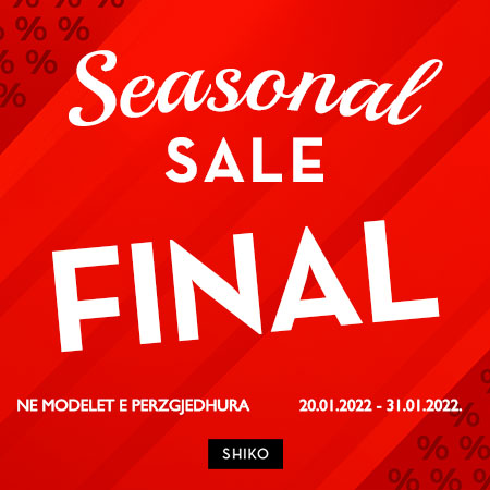 Final Sale 20.01-31.01.2022.